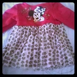 Baby girl Minnie mouse top 3-6M